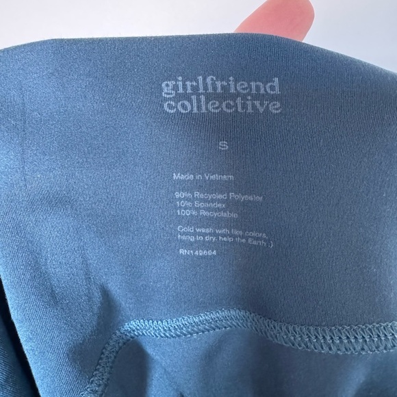 Girlfriend Collective Teal Leggings - Picture 6 of 6